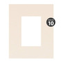 Pyramid Pre-Cut Mats 4 Ply  - Style A - Cream (Pack of 10)