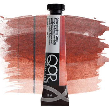 QoR Watercolor Paint - Quinacridone Burnt Orange, 11ml Tube