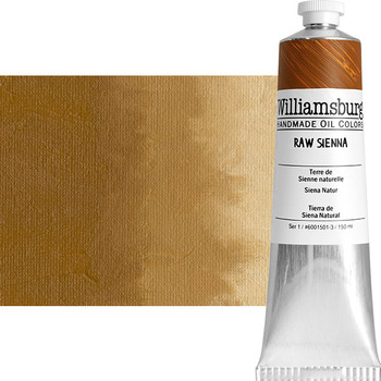 Williamsburg Oil Color, Raw Sienna, 150ml Tube