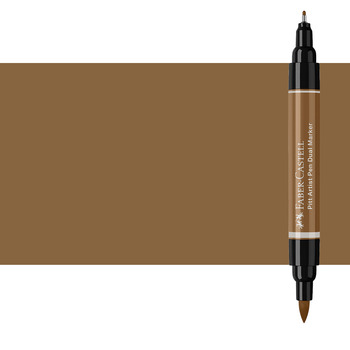Pitt Artist Pen Dual Tip Marker, Raw Umber