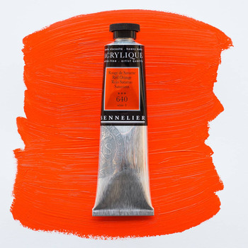 Sennelier Extra Fine Artist Acrylics - Red Orange, 60ml