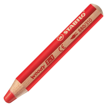 Stabilo Woody Colored Pencil, Red