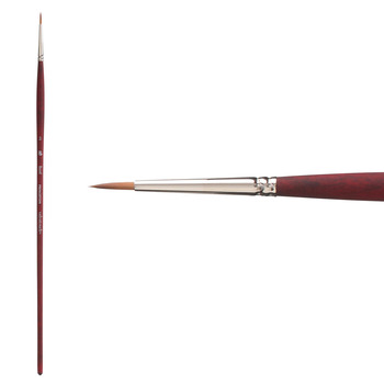 Princeton Velvetouch Synthetic Long Handle Series 3900 Brush, Round Size #2