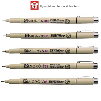 Sakura Micron Plastic Nib Pen Sets