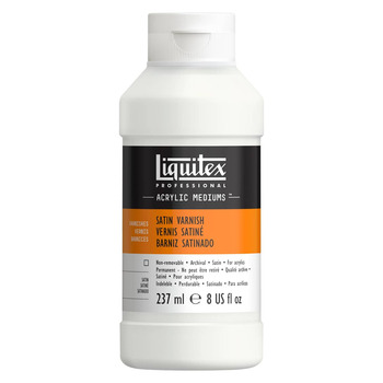 Liquitex Acrylic Satin Varnish, 8oz Bottle