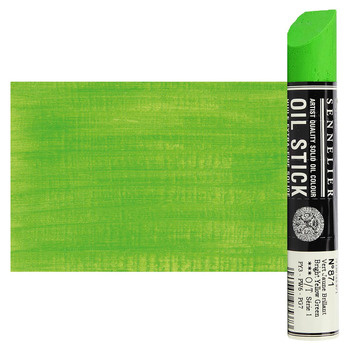 Sennelier Extra Fine Solid Oil Stick - Bright Yellow Green, 38ml