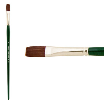 Guide for types of paintbrushes for oil painting from natural or synthetic  bristles. Filbert, round, …