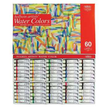 Holbein Artists' Watercolor Set of 60, 5ml Colors