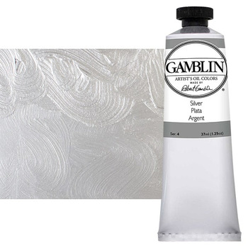 Gamblin Artists Oil - Silver, 37ml Tube