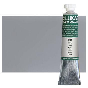 LUKAS Designer's Artist Gouache - Metallic Silver, 20ml Tube