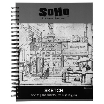 SoHo Urban Artist 100 lb Bristol Paper Pad 14x17 (20-Sheets