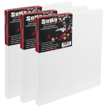 SoHo Heavyweight Studio Canvas, 18"x36" - 1-1/2" Deep (Box of 3)