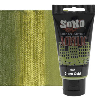 SoHo Urban Artists Heavy Body Acrylic - Green Gold, 75ml