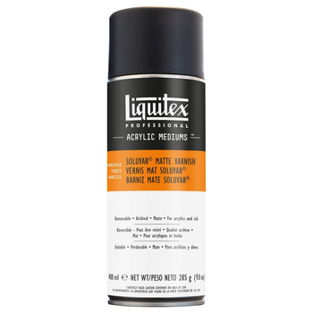 Liquitex Acrylic Soluvar Matte Varnish Spray, 400ml