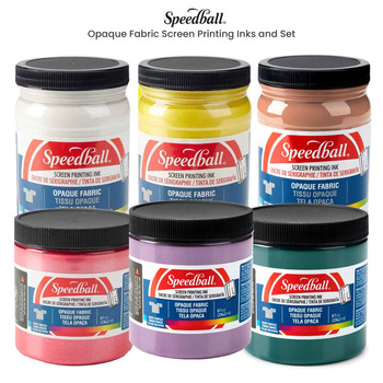 Speedball Opaque Fabric Screen Printing Inks and Set