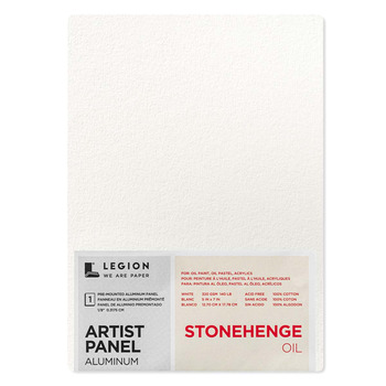 Stonehenge Oil Aluminum Artist Panel 320gsm - 5" x 7" White