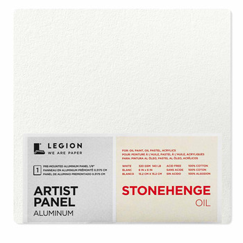 Stonehenge Oil Aluminum Artist Panel 320gsm - 6" x 6" White