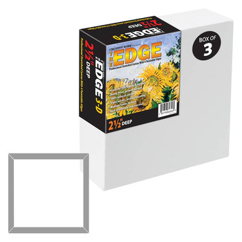 The Edge All Media Pro Cotton Canvas 12"x12" - 2-1/2" Deep (Box of 3)
