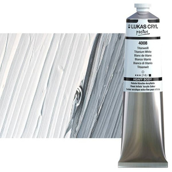 LUKAS CRYL Pastos Acrylics - Titanium White, 200ml Tube