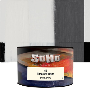 Soho Artist Oil Color Titanium White, 430ml Can
