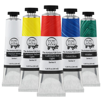 Tusc & Pine Oil Color Classic Colors Starter Set of 5, 40ml Tubes