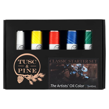 Tusc & Pine Oil Color Classic Colors Starter Set of 5, 40ml Tubes