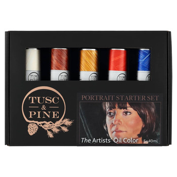 Tusc & Pine Oil Color Portrait Colors Starter Set of 5, 40ml Tubes