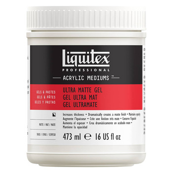 Liquitex Acrylic Gel Medium - Ultra Matte, 16oz