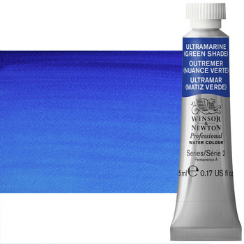 Winsor & Newton Professional Watercolor - Ultramarine Green Shade, 5ml Tube