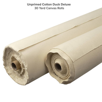 Unprimed Cotton Duck Deluxe Canvas 30yd Rolls