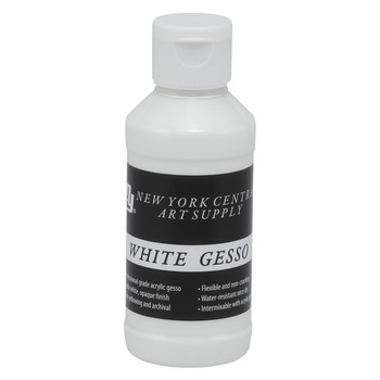 New York Central Acrylic White Gesso, 4oz Bottle