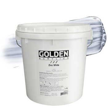GOLDEN Heavy Body Acrylics - Zinc White, 1 Gallon
