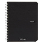 Fabriano EcoQua Notebook 5.8 x 8.3" Grid Spiral-Bound Black