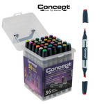 Concept Dual Tip Artist Markers And Sets