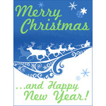 Merry Christmas & Happy New Year Reindeer - Art eGift Card