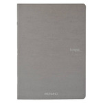 Fabriano EcoQua Notebook 8.3 x 11.7" Blank Staple-Bound Grey