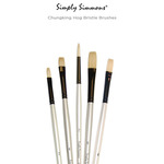 Simply Simmons Chungking Hog Bristle Oil And Acrylic Brushes