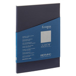 Fabriano EcoQua+ Notebook 5.8 x 8.3" Dot Grid Glue-Bound Navy