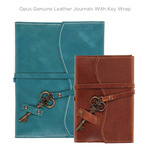 Opus Genuine Leather Journals with Key Wrap
