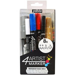 Pebeo 4Artist Marker Set Of 8 Assorted Sized Markers