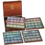 Schmincke Soft Pastels Walnut Stained Wood Box Set of 400 - Assorted Colors