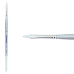 Silver Brush Silverwhite® Short Handle Brush Filbert #4