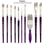 Silver Silk 88&trade; Short Handle Synthetic Brushes