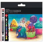 Marabu Graphix Sketch Marker Sugarholic Colors Set of 12