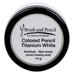 Brush and Pencil Colored Pencil Titanium White 14 G Jar + Sifter