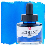 Ecoline Liquid Watercolor 30ml Pipette Jar Ultramarine Deep