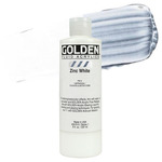 GOLDEN Fluid Acrylics Zinc White 8 oz