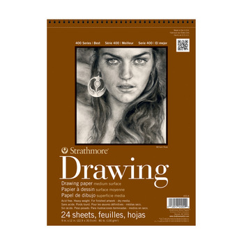 Strathmore 400 Series Drawing & Sketch Pads Medium 6" x 8" (24 Sheets)