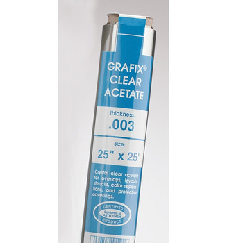 Grafix Biodegradable Clear Acetate .003 Roll 25"x50'