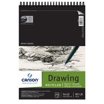 Canson Pad Classic Recycled Drawing 14x17" - White